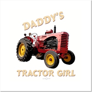 Daddy's Tractor Girl Posters and Art